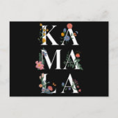 ボタニカルカマラハリス投票2024フローラ投票者 ポストカード (正面)