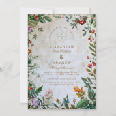 ボタニカルカラフルベリ結婚ーズ 招待状 (正面)