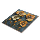 ボタニカルカリフォルニアポピー タイル (側面)