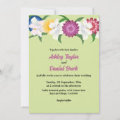 ボタニカルカントリーボホバラ春フローラ結婚ズ 招待状 (正面)