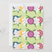 ボタニカルカントリーボホバラ春フローラ結婚ズ 招待状 (裏面)