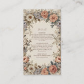 ボタニカルガーデンアールヌーボー結婚ズ エンクロージャーカード (正面)