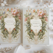 ボタニカルガーデンアールヌーボー結婚式招待状 招待状