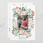 ボタニカルガーデンクリスマスホリデー |フォトカード シーズンカード (正面/裏面)