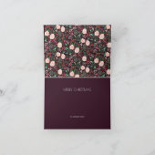 ボタニカルガーデンクリスマスホリデー|フォトカード シーズンカード (内部)