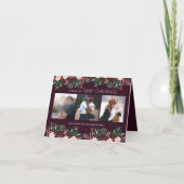 ボタニカルガーデンクリスマスホリデー|フォトカード シーズンカード (正面)