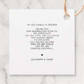 ボタニカルガーデンサンキューメッセージ春の結婚式 フェイバータグ (裏面)