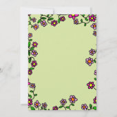 ボタニカルガーデンバラ春フローラブライダルシャワー 招待状 (裏面)