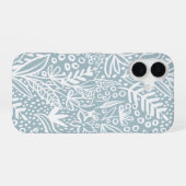 ボタニカルガーデンパターンのスマホケース iPhone 16ケース (裏面横)