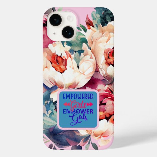 ボタニカルガーデンパワードガールズエンパワーメント引用文 Case-Mate iPhoneケース (裏面)