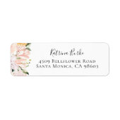 ボタニカルガーデンフローラ差出人住所 ラベル (正面)