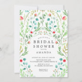ボタニカルガーデンブライダルシャワー招待 招待状 (正面)