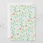 ボタニカルガーデンベビーシャワー招待状 招待状 (裏面)