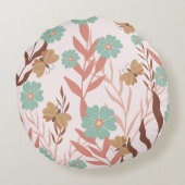 ボタニカルガーデンボホスタイルラウンドピロー ラウンドクッション (裏面)