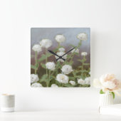 ボタニカルガーデン勉強I スクエア壁時計 (ホーム)