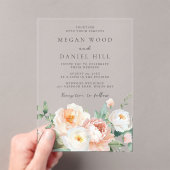 ボタニカルガーデン春結婚フローラ アクリル招待状 (インサイチュ (ポータブル))