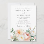 ボタニカルガーデン春結婚フローラ 招待状 (正面)