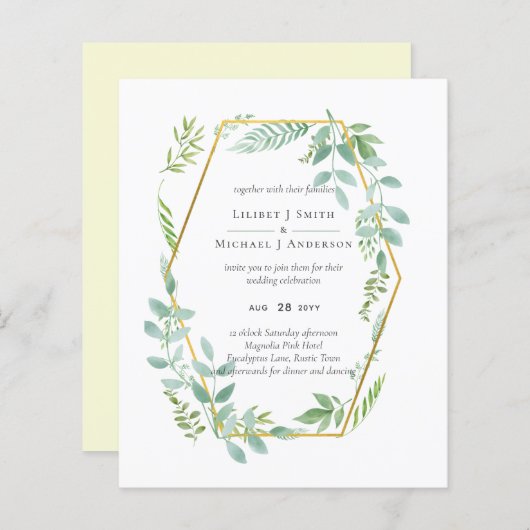 ボタニカルガーデン葉ズグリーンリー結婚ズ (正面/裏面)