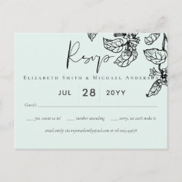 ボタニカルガーデン葉バジェット結婚ズ ポストカード