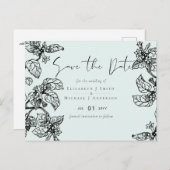 ボタニカルガーデン葉バジェット結婚ズ ポストカード (正面/裏面)