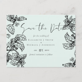 ボタニカルガーデン葉バジェット結婚ズ ポストカード