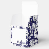 ボタニカルガーリーシャロムブルーホワイトガーデンスケッチ フェイバーボックス (オープン)