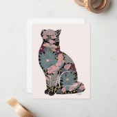ボタニカルキャットノートカード ノートカード (正面/裏面インサイチュ)