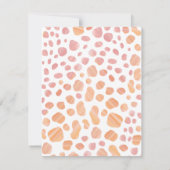 ボタニカルキレーフサファリベイビーシャワー招待状 案内状 (裏面)