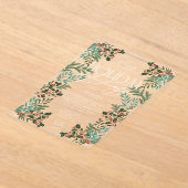 ボタニカルクラシックエレガンスクリスマスホリデーパーティー アクリル招待状 (レイダウン)