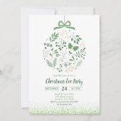 ボタニカルクリスマスイブパーティー 招待状 (正面)