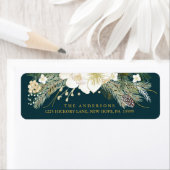 ボタニカルクリスマスウォーター差出人住所 ラベル (インサイチュ)