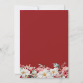 ボタニカルクリスマスパーティー 招待状 (裏面)