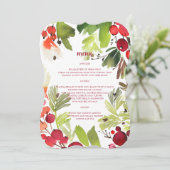 ボタニカルクリスマスホリデーメニュー プログラム (スタンド正面)