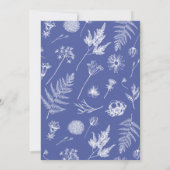 ボタニカルクレストペリウィンクルモノグラム招待状 招待状 (裏面)