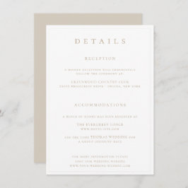 ボタニカルクレストモノグラム結婚の詳細の囲い エンクロージャーカード