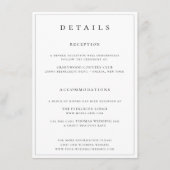 ボタニカルクレストモノグラム結婚ズ詳細 エンクロージャーカード (正面)