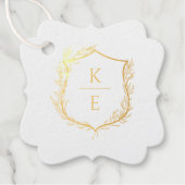 ボタニカルクレストモノグラム結婚ズ フェイバータグ (正面)