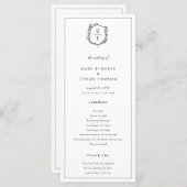 ボタニカルクレストモノグラム結婚ズ プログラム (正面/裏面)