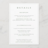 ボタニカルクレストモノグラム結婚セージ詳細 エンクロージャーカード (正面)