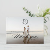 ボタニカルクレストモノグラ結婚ムの写真 サンキューカード (スタンド正面)