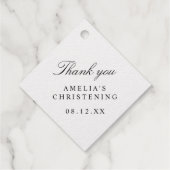 ボタニカルクロス《キリスト教》洗礼式や命名式サンキュー実在金ゴールド フェイバータグ (裏面)