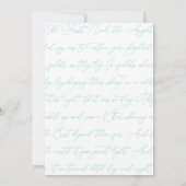 ボタニカルグエレガントリーンラベンダーフォトクリスマス カード (裏面)