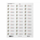 ボタニカルグリーナリーウォーターカラーハッピーホリデー ラベル (フルシート)