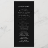 ボタニカルグリーナリークリスマスホリデーブラック結婚ズ プログラム (裏面)