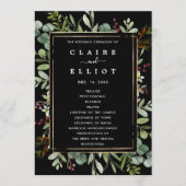 ボタニカルグリーナリークリスマスホリデーブラック結婚ズ プログラム (正面)