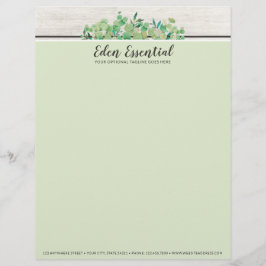 ボタニカルグリーナリーユーカリ素朴&ウッドエコ レターヘッド