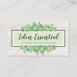 ボタニカルグリーナリーユーカリ素朴&ウッドエコ 名刺