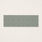 ボタニカルグリーンの水彩画ウェディングサイトの出欠確認 (裏面)