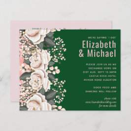 ボタニカルグリーンピンク結婚フローラ予算