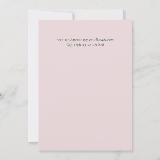 ボタニカルグリーンピンク結婚フローラ予算 (裏面)